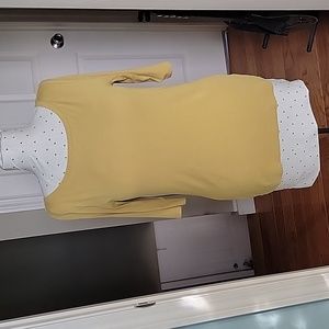 Chartreuse 3/4 sleeve top